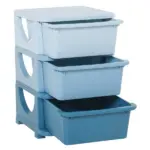 3 Tier Kids Toy Storage Organizer with Drawers, Blue, Chest for Bedroom, Kindergarten, Living Room, for Boys and Girls - Image 11