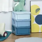 3 Tier Kids Toy Storage Organizer with Drawers, Blue, Chest for Bedroom, Kindergarten, Living Room, for Boys and Girls - Image 10