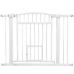 30"-41" Extra Wide Walk Through Dog Gate with Cat Door, 3-Inch and 5.5-Inch Extension Kits, 30" High - Image 11