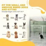 30"-41" Extra Wide Walk Through Dog Gate with Cat Door, 3-Inch and 5.5-Inch Extension Kits, 30" High - Image 9