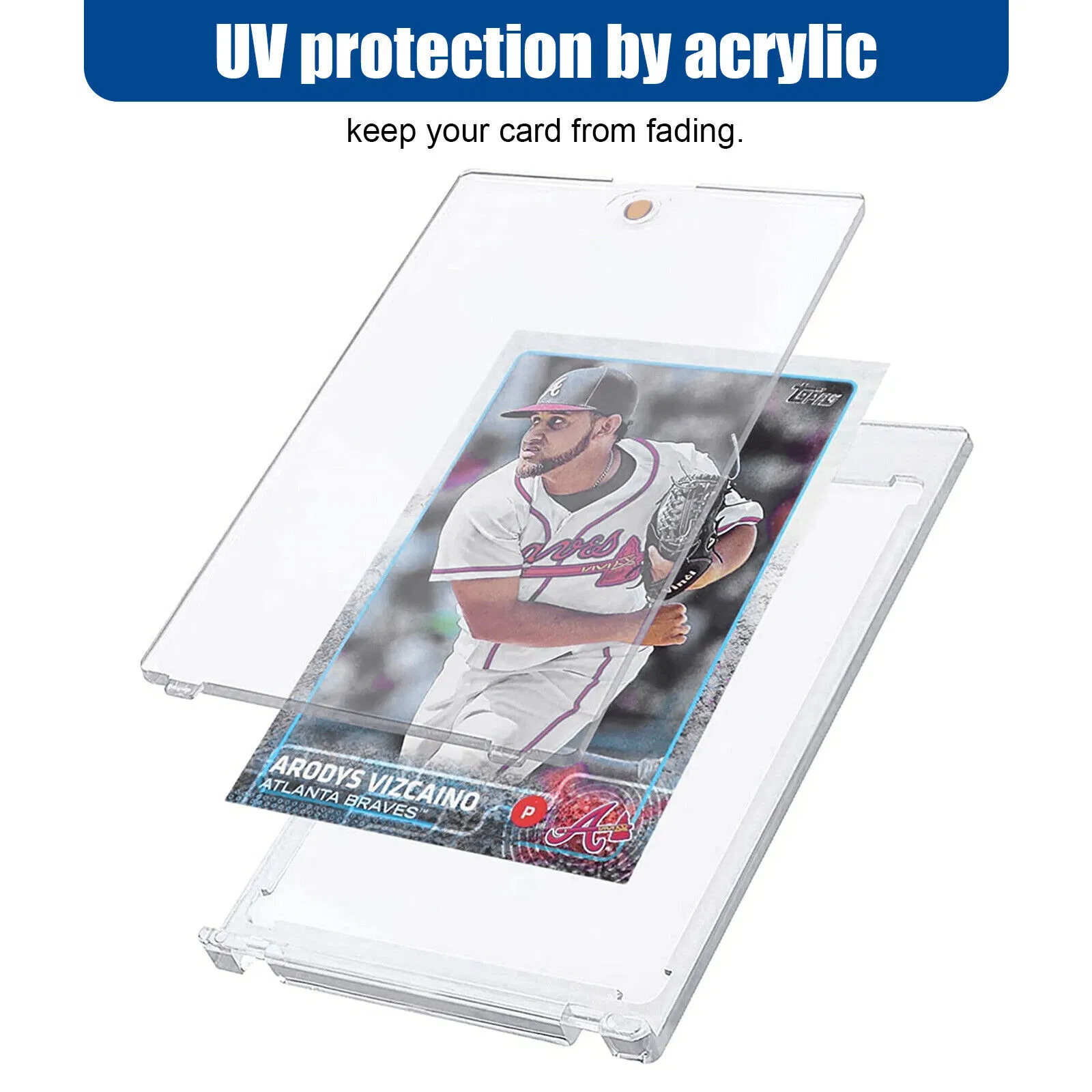 30 Pack 35pt Magnetic Trading Card Holders with UV Protection