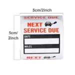 300 Pack Clear Oil Change Service Reminder Window Stickers 2 x 2 Inch - Image 5