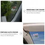 300 Pack Clear Oil Change Service Reminder Window Stickers 2 x 2 Inch - Image 6