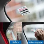 300 Pack Clear Oil Change Service Reminder Window Stickers 2 x 2 Inch - Image 8