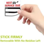 300 Pack Clear Oil Change Service Reminder Window Stickers 2 x 2 Inch - Image 11