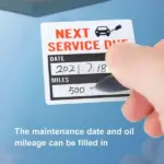 300 Pack Clear Oil Change Service Reminder Window Stickers 2 x 2 Inch - Image 12