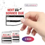 300 Pack Clear Oil Change Service Reminder Window Stickers 2 x 2 Inch - Image 2