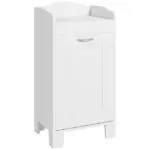 HOMCOM 31" Tilt Out Laundry Hamper, Free Standing Bathroom Storage Cabinet, Home Organizer, White - Image 11