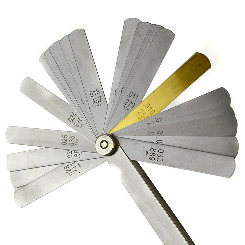 32 Blade Feeler Gauge Set with Metric and SAE Measurements