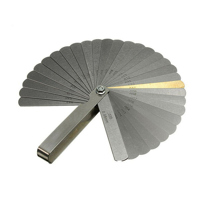 32 Blade Feeler Gauge Set with Metric and SAE Measurements