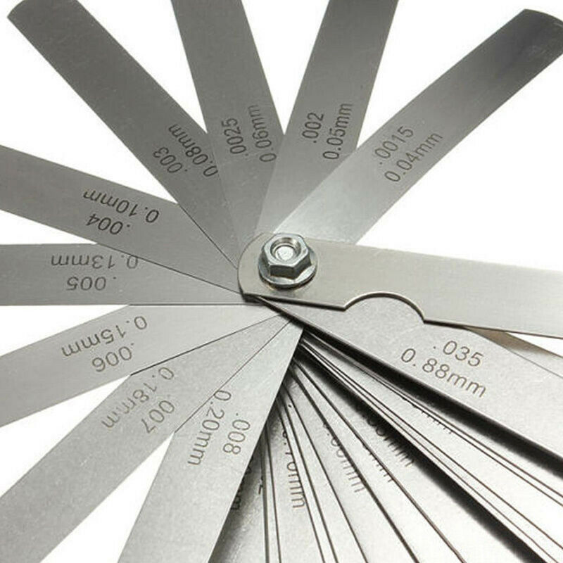 32 Blade Feeler Gauge Set with Metric and SAE Measurements