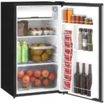 3.2 Cu.Ft Mini Fridge Freezer, Single Door with Adjustable Thermostat, Reversible Door for Dorm, Silver - Image 11