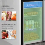 3.2 Cu.Ft Mini Fridge Freezer, Single Door with Adjustable Thermostat, Reversible Door for Dorm, Silver - Image 4
