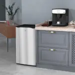 3.2 Cu.Ft Mini Fridge Freezer, Single Door with Adjustable Thermostat, Reversible Door for Dorm, Silver - Image 10