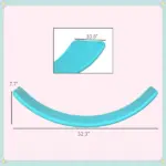 Qaba 32.3 Inch Kids Balance Board Wobble Board Blue for Ages 3-6 - Image 3