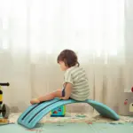 Qaba 32.3 Inch Kids Balance Board Wobble Board Blue for Ages 3-6 - Image 10