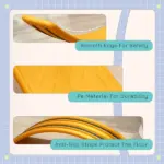 32.3" Balance Board, Wobble Board for Toddlers, Montessori Waldorf Toy, Orange, Great for Ages 3-6 Years Old - Image 6