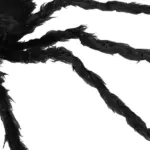 HOMCOM 47.2 Inch Light-Up Oversized Halloween Spider with Bendable Legs Black - Image 8