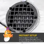 3.4 Ft Inflatable Halloween Window Sticker Ghost with Orange Face, Blow Up LED Display for Garden Indoor Outdoor - Image 6