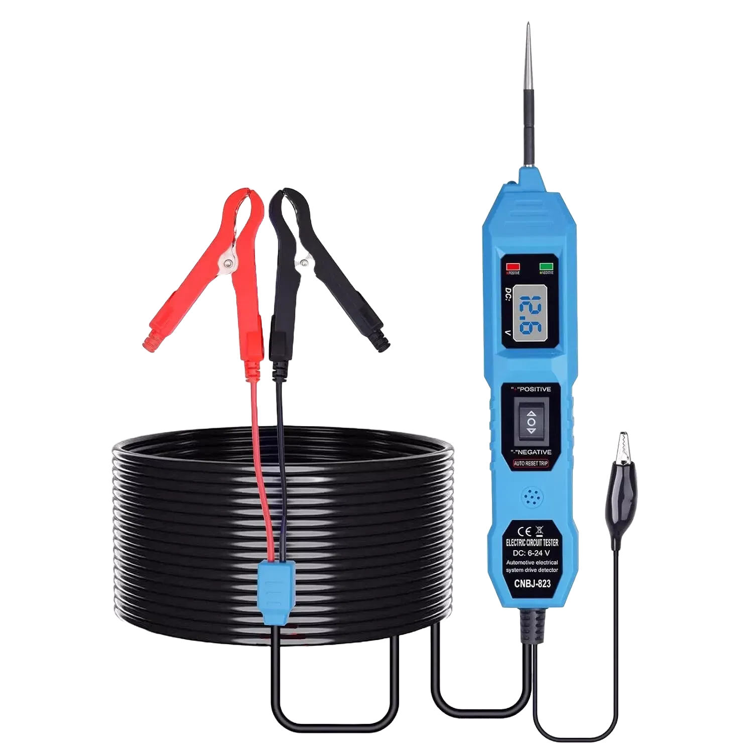 3.5-36V Digital Automotive Circuit Tester Probe with LCD Display