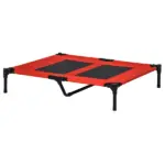 36" x 30" Elevated Cooling Dog Cot Pet Bed with Mesh Ventilation for Summer Comfort Red - Image 11