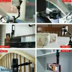 360 Degree Clip-On Rearview Mirror Car Phone Holder Mount - Image 8