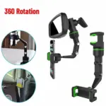360 Degree Clip-On Rearview Mirror Car Phone Holder Mount - Image 10