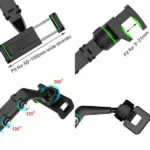360 Degree Clip-On Rearview Mirror Car Phone Holder Mount - Image 11
