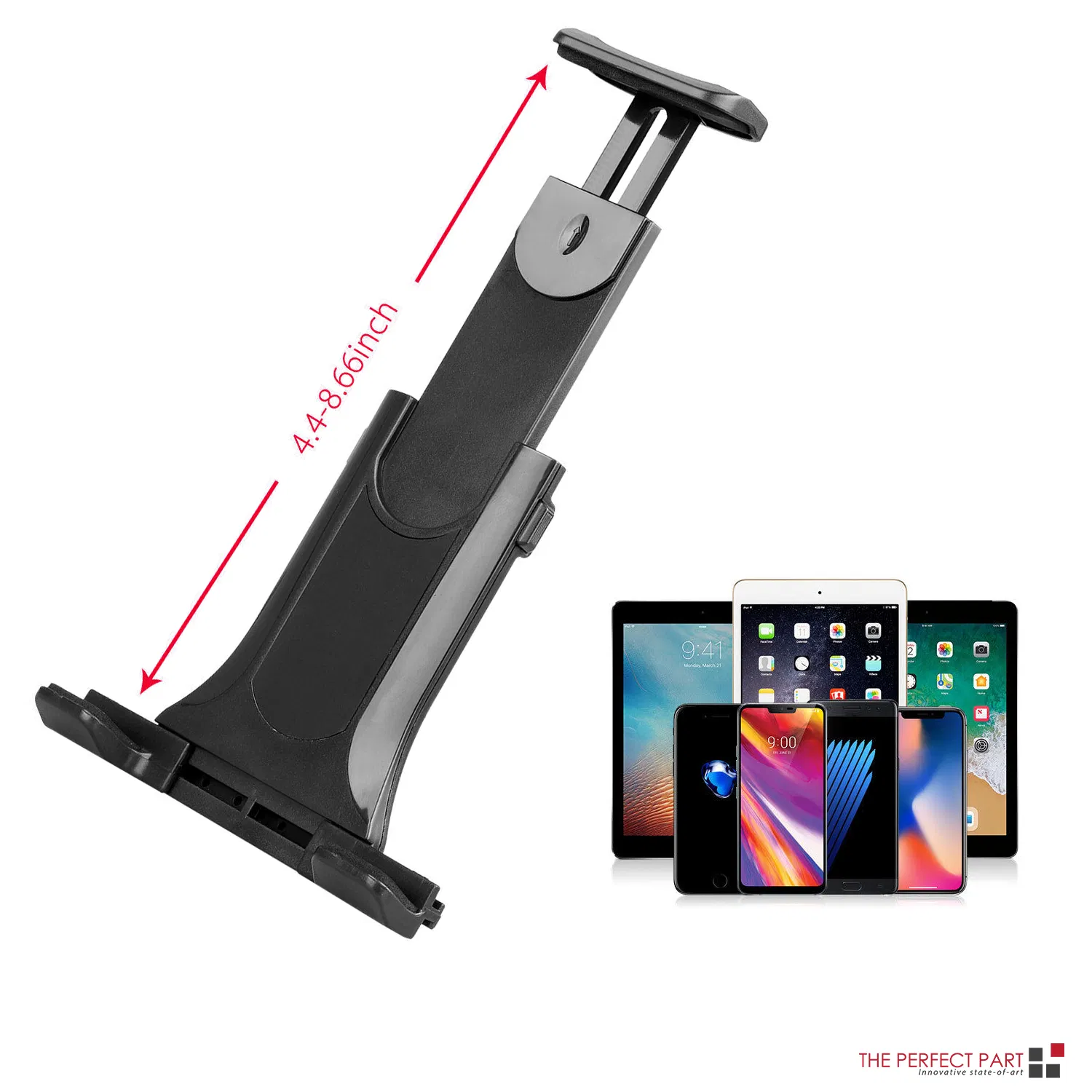 360 Degree Windshield and Dashboard Phone Tablet Mount 4-12 Inch