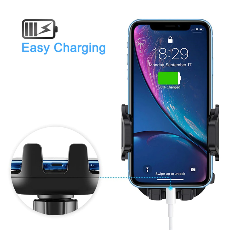 360 Degree Universal Car Phone and GPS Windshield Mount Holder