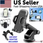 360 Degree Universal Car Phone and GPS Windshield Mount Holder