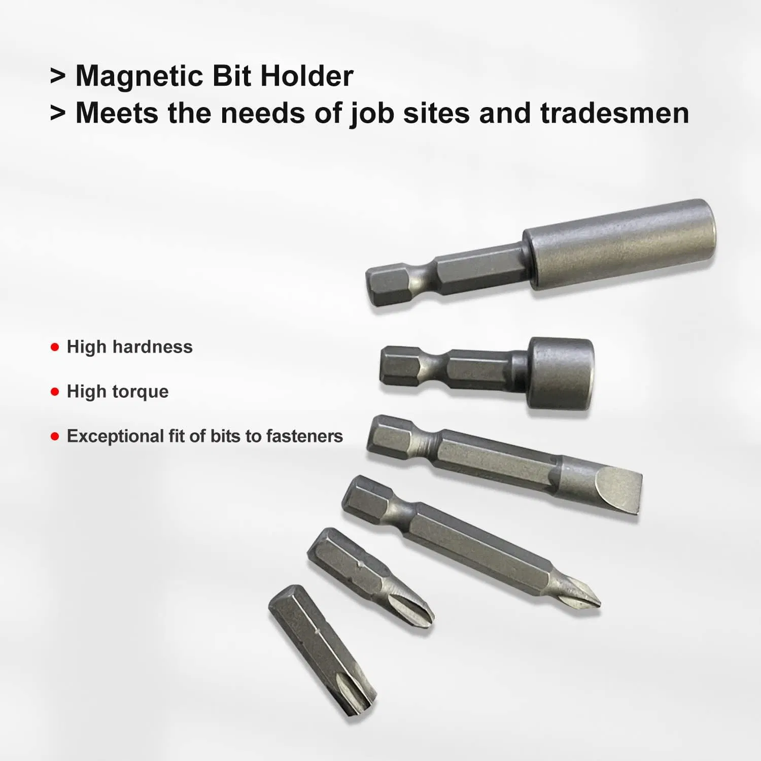 37 Piece Impact Screwdriver Bit and Nut Driver Set with Torx and Phillips Bits