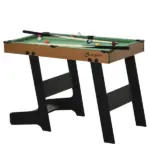 38" Foldable Billiards Tabletop Game, Complete Pool Table Set for Family Fun, Includes Balls, Cues, Chalk, Brush, for Game Room - Image 7