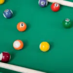 38" Foldable Billiards Tabletop Game, Complete Pool Table Set for Family Fun, Includes Balls, Cues, Chalk, Brush, for Game Room - Image 10