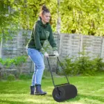 38L Heavy Duty Push/Tow Poly Lawn Roller, U-handle Garden Roller Filled with Water or Sand - Image 2