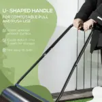 38L Heavy Duty Push/Tow Poly Lawn Roller, U-handle Garden Roller Filled with Water or Sand - Image 6