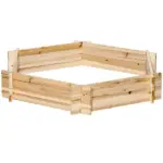 39'' x 36'' Screwless Raised Garden Bed, Hexagon Planter Box DIY Herb Garden - Image 11