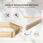 39'' x 36'' Screwless Raised Garden Bed, Hexagon Planter Box DIY Herb Garden - Image 5