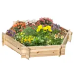 39'' x 36'' Screwless Raised Garden Bed, Hexagon Planter Box DIY Herb Garden - Image 9