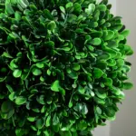 3ft Artificial Triple Ball Boxwood Topiary Tree, Pot, Sandalwood Leaves, Indoor Outdoor Home - Image 6