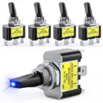3 Pack 12V 30A Blue LED ON OFF Toggle Switches 3 Pin - Image 7