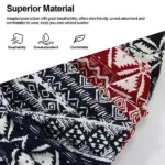 3 Pack Boho Knotted Fabric Headbands in Maroon Navy and Black - Image 5