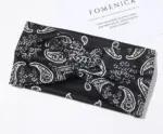 3 Pack Boho Knotted Fabric Headbands in Maroon Navy and Black - Image 16