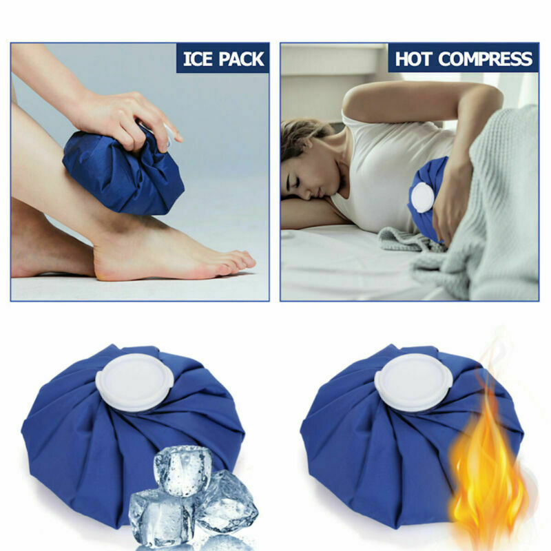 3 Pack Reusable Hot and Cold Ice Bags, 6 9 and 11 Inch