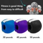 3 Pack Silicone Jaw Exerciser Set with 40 50 and 60 lb Resistance - Image 7