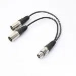 3 Pin XLR Female to Dual XLR Male Y Splitter Microphone Cable - Image 6