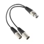 3 Pin XLR Female to Dual XLR Male Y Splitter Microphone Cable - Image 9