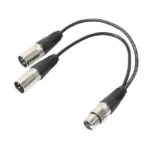 3 Pin XLR Female to Dual XLR Male Y Splitter Microphone Cable - Image 10