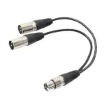 3 Pin XLR Female to Dual XLR Male Y Splitter Microphone Cable - Image 11