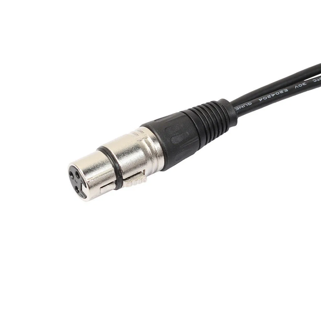 3 Pin XLR Female to Dual XLR Male Y Splitter Microphone Cable